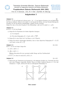 Aufgabenblatt 2 - TUM - Zentrum Mathematik - M9