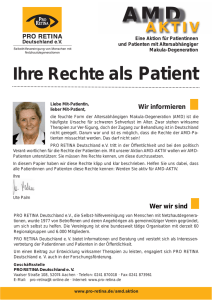 AMD - Ihre Rechte als Patient - PRO RETINA Deutschland e. V.