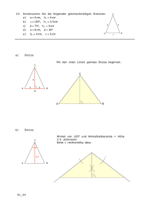 61_24 Konstruieren Sie die folgenden gleichschenkligen Dreiecke