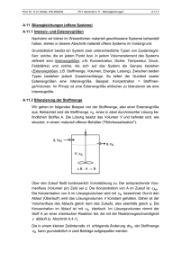 A.11 Bilanzgleichungen (offene Systeme) A.11.1 Intensiv