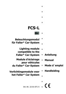 Beleuchtungsmodul für Faller* Car-System Lighting
