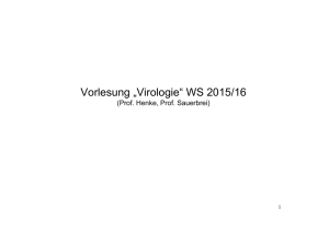 Vorlesung „Virologie“ WS 2015/16