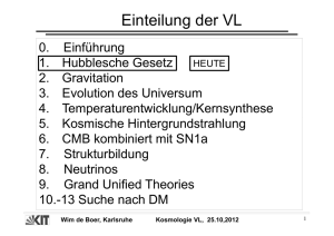 Wim de Boer, Karlsruhe Kosmologie VL, 25.10,2012