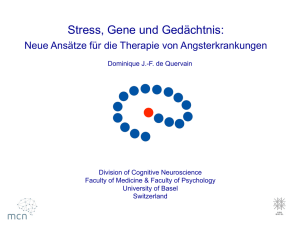 Stress, Gene und Gedächtnis: Neue Ansätze für die Therapie von