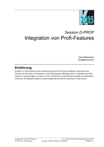 Integration von Profi-Features