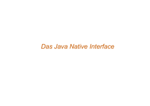 Das Java Native Interface