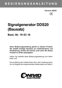 190316 Signalgenerator DDS20