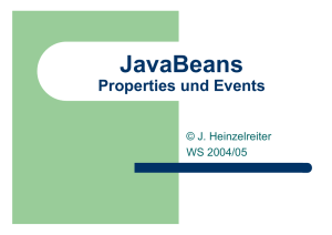 JavaBeans - Properties und Events