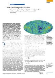 Die Entstehung der Galaxien - Max Planck Institut für Radioastronomie
