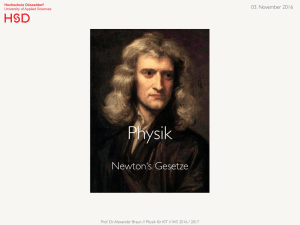 Physik 04 - Newtons Gesetze