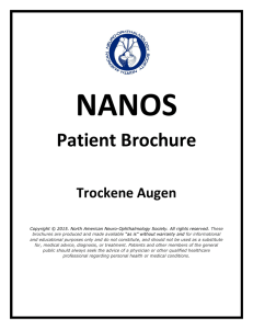 NANOS Patient Brochure Trockene Augen