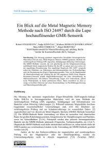 Ein Blick auf die Metal Magnetic Memory Methode nach ISO 24497