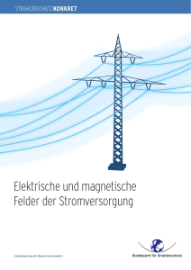 Elektrische und magnetische Felder der Stromversorgung