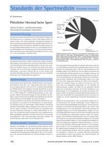 Plötzlicher Herztod beim Sport - Deutsche Zeitschrift für Sportmedizin