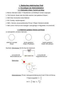 1. Statisches elektrisches Feld - Robert-Koch