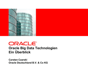 Oracle Big Data Technologien: Ein Überblick