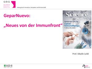 GeparNuevo: „Neues von der Immunfront“