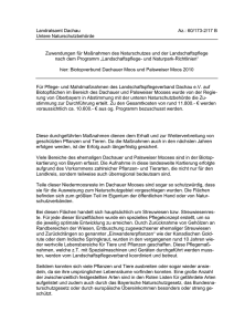 Landratsamt Dachau Az.: 60/173-2/17 B Untere Naturschutzbehörde