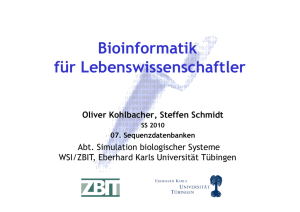 Datenbanken - Oliver Kohlbacher