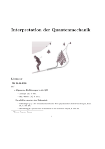 Interpretation der Quantenmechanik