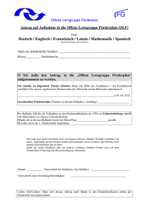 Deutsch / Englisch / Französisch / Latein / Mathematik / Spanisch