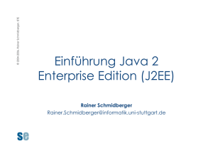 se Einführung Java 2 Enterprise Edition (J2EE)