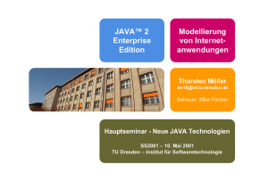 JAVA™ 2 Enterprise Edition Modellierung von Internet
