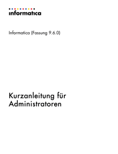 Informatica - 9.6.0 - Kurzanleitung für