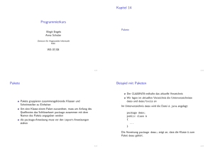 Programmierkurs Kapitel 14 Pakete Beispiel mit Paketen