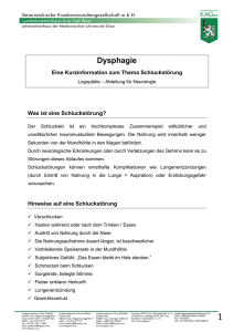 Informationsblatt- Dysphagie - LKH Graz Süd-West