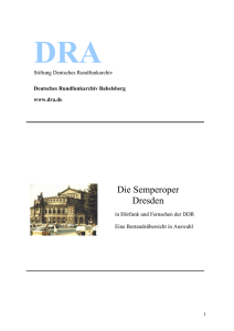 Die Semperoper Dresden