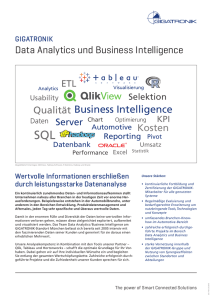 Data Analytics und Business Intelligence
