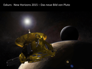 Exkurs: New Horizons 2015 – Das neue Bild von Pluto