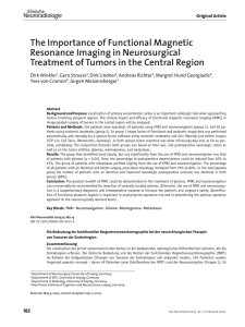 The Importance of Functional Magnetic Resonance Imaging in