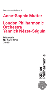 Anne-Sophie Mutter London Philharmonic Orchestra Yannick Nézet