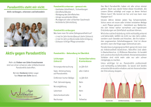Aktiv gegen Parodontitis - Zahnarztpraxis Anja Wittmann