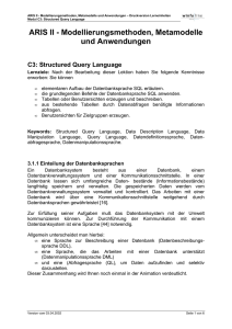 Modul C3: Structured Query Language