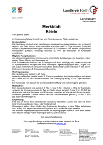 Merkblatt Röteln - Landkreis Fürth
