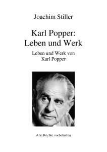 Karl Popper: Leben und Werk