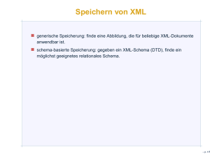 Speichern von XML