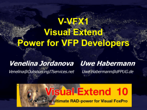 Visual Extend – Power for VFP Developers - dFPUG