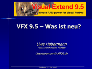 Visual Extend 9.5 – Was ist neu? - dFPUG