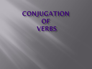 Conjugate Regular Verbs