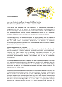 Presse-Informationen zu "summerwinds münsterland 2016"