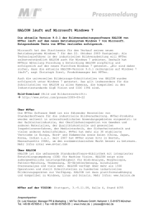 Vorlage Pressemeldung MVTec Software GmbH