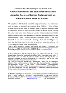 Buchinfo pur  - Dr. Manfred Greisinger