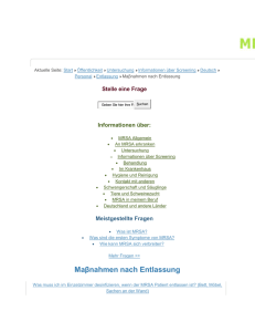MRSA-net - Informationen über Screening