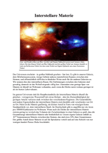 Interstellare Materie Gas- und Staubwolken um Rho