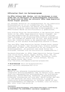 Vorlage Pressemeldung MVTec Software GmbH