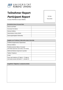 Teilnehmer-Report - Universität Koblenz · Landau